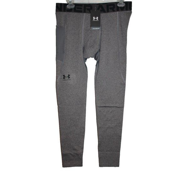 UNDER ARMOUR COLDGEAR Armour Leggings Long Underwear Men's Size XL Gray NEW - Picture 1 of 2